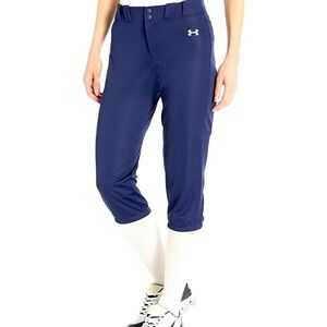 Under Armour Authentic Softball Baseball Pants Women's Size Medium Navy Blue